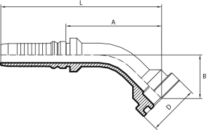 45° Flange 3000 PSI (one-piece) - INTERLOCK