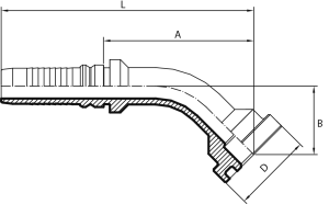 45° Flange 6000 PSI (one-piece) - INTERLOCK