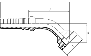 45° SUPERCAT Flange (one-piece) - INTERLOCK