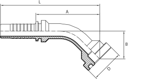 45° SUPERCAT Flange (one-piece)