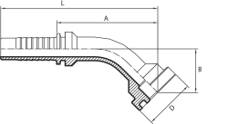 45° SUPERCAT Flange (one-piece)