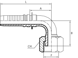 90° ORFS Female - INTERLOCK
