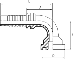 90° SUPERCAT Flange (one-piece)