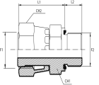 Adaptor female ORFS - male BSPP form E