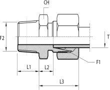 Male stud coupling