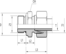 Male stud coupling