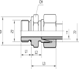 Male stud coupling