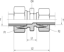 Reduced straight coupling