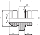 Adaptor male JIC - male UNF