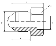 Adaptor male JIC