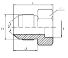 Adaptor male JIC