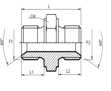 Adaptor male BSPP - male BSPP