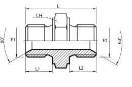 Adaptor male BSPP - male BSPP