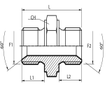 Adaptor male BSPP - male BSPP