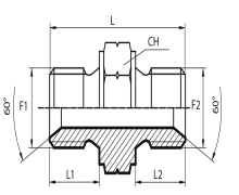 Metric male Adaptor
