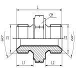 Metric male Adaptor