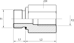 Male-female stud adapter packing