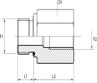 Male-female stud adapter packing