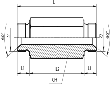Adaptor male BSPP - male BSPP