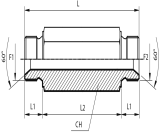 Adaptor male BSPP - male BSPP
