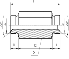 Adaptor male BSPP - male BSPP