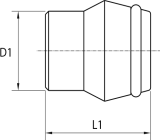 Blanking plug with O-ring DIN 24°