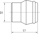 Blanking plug with O-ring DIN 24°
