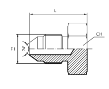 Male Plug JIC