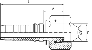 BSPP O-ring straight Female 60° cone (thrust-wire nut) - INTERLOCK