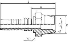 BSPT Male 60° cone - INTERLOCK