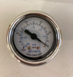 Dry pressure gauge and vacuum gauge