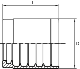 Ferrule for 1SC-1SN-2SC