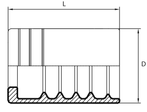 Ferrule for 1SC-SLIM-R17-R7-R6 1TE-R6 2TE