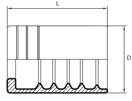 Ferrule for 1SC-SLIM-R17-R7-R6 1TE-R6 2TE