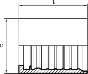 Ferrule for WATERBLAST (4 spirals)