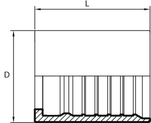 Ferrule for WATERBLAST (6 spirals)