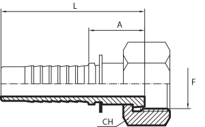 Straight ORFS female