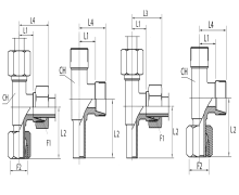 L Rotary fitting
