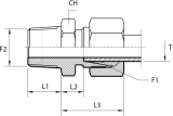 Male stud coupling