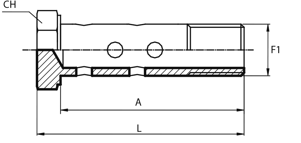 Double BSPP Bolt