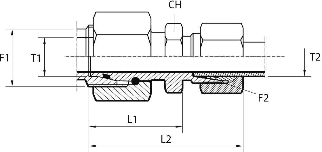 Standpipe tube reducer with O-ring seal