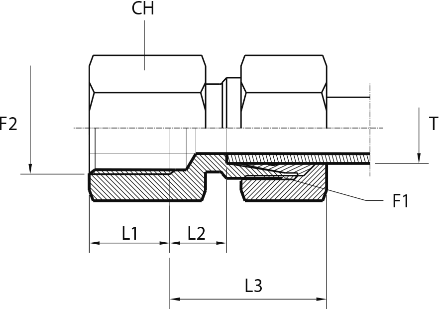 Female stud coupling