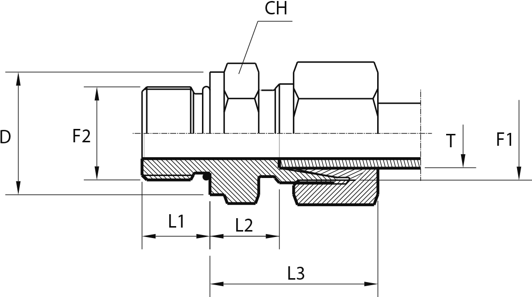 Male stud coupling