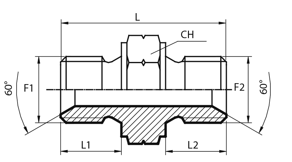 Metric male Adaptor