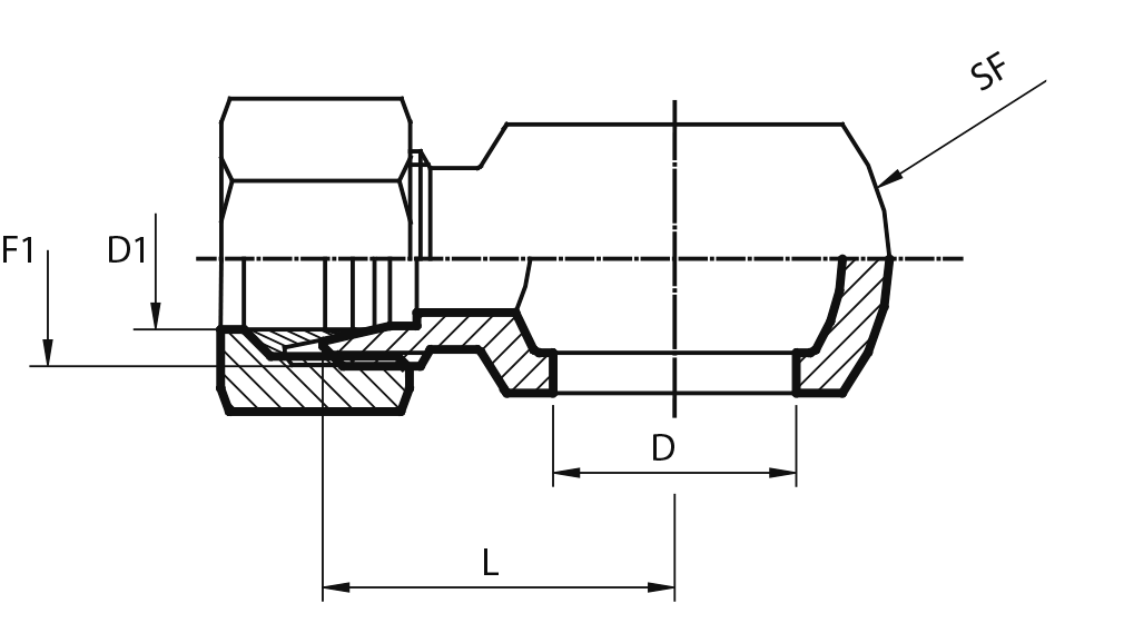 Banjo BSPP - male DIN 24°