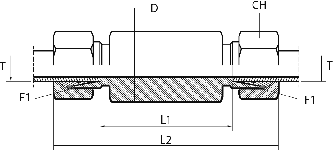 Welding bulkhead connection