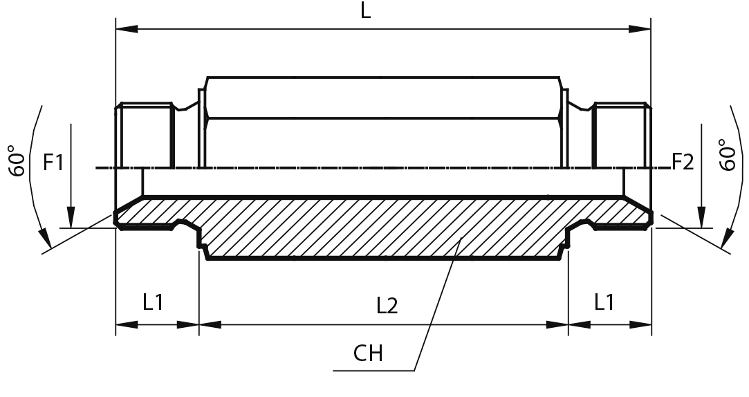 Adaptor male BSPP - male BSPP