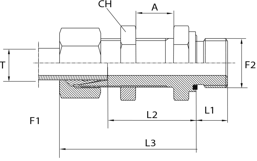 Bulkhead connection form E