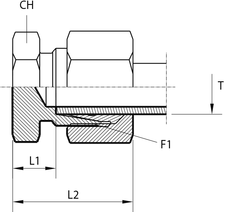 Pipe plug DIN 24°