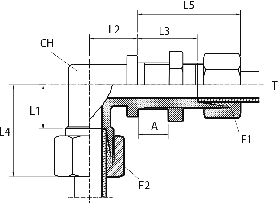 Bulkhead elbow